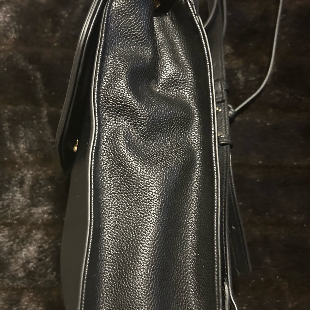 Alfani Black Leather Backpack - Picture 7 of 14